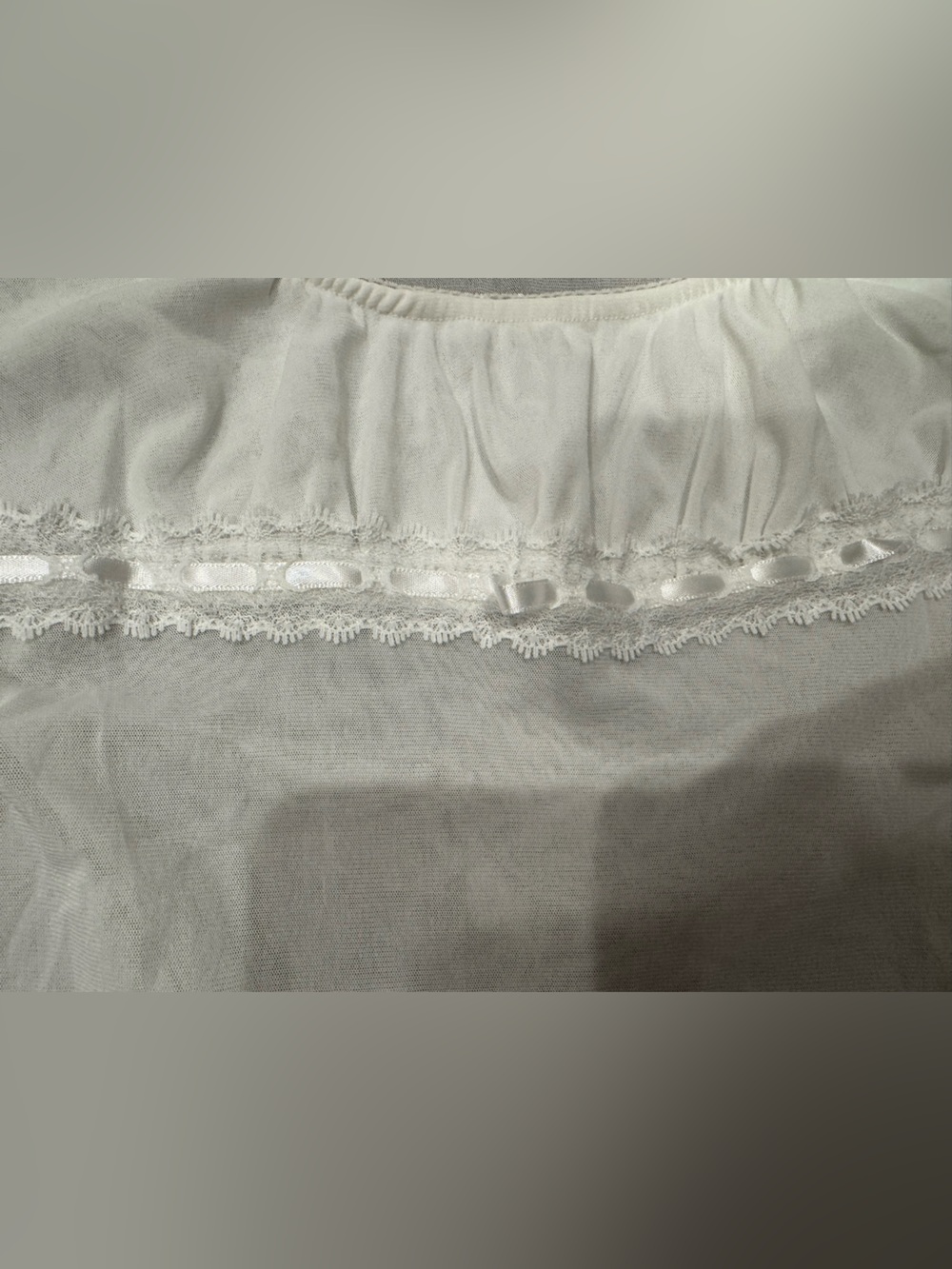 Anthropologie women’s small white sheer top - Picture 3 of 6